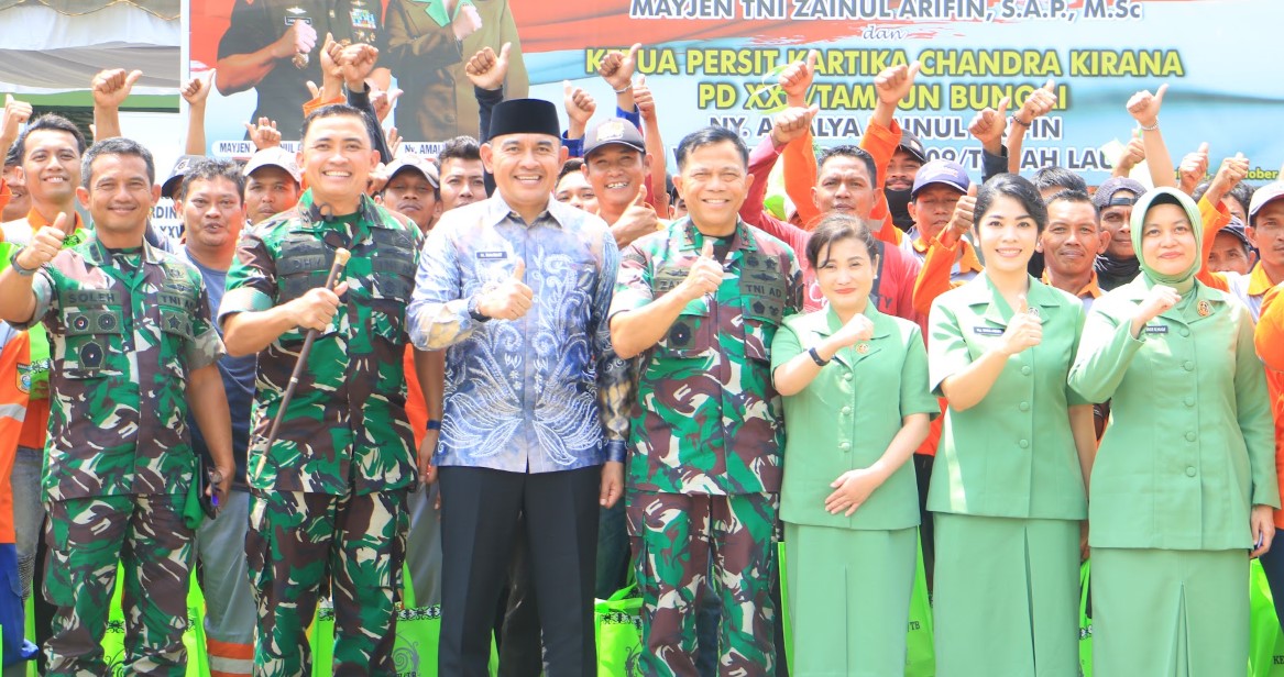 Kunjungan Kerja Pangdam XXII Tambun Bungai Di Sambut Hangat Bupati Tanah Laut