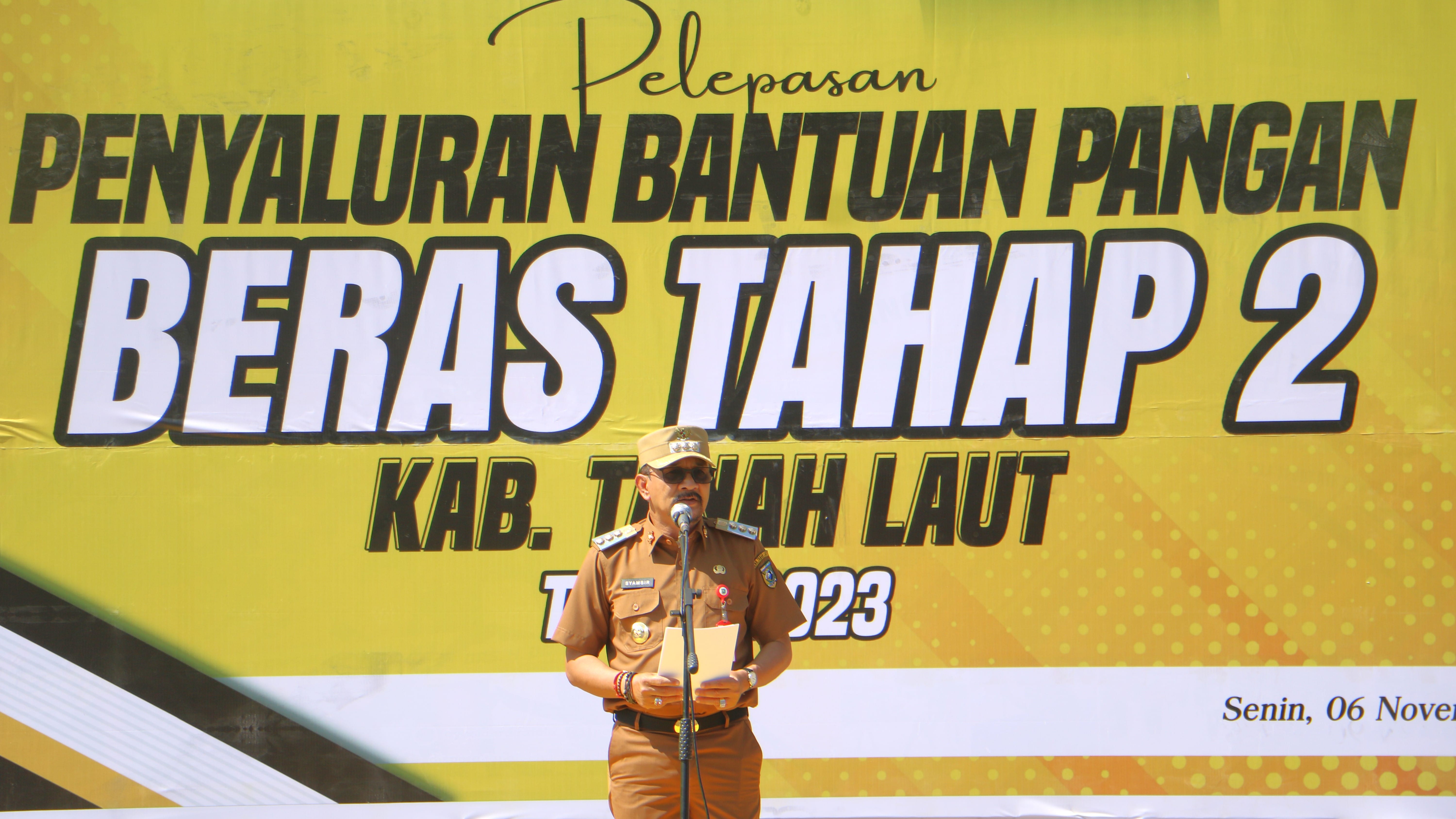 Pj Bupati Tala Ingin Bantuan Pangan Beras Tepat Sasaran