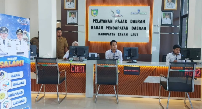 Layanan Perpajakan di Bapenda Tanah Laut Pindah ke Gedung Baru