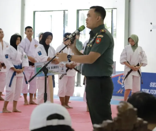 Dandim 1009/TLa Resmikan Pembukaan Cabor Shorinji Kempo di Porprov XII Kalsel