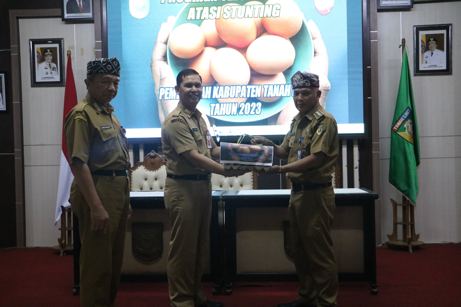 Bupati Tala Launching Program Telur Berkah Atasi Stunting