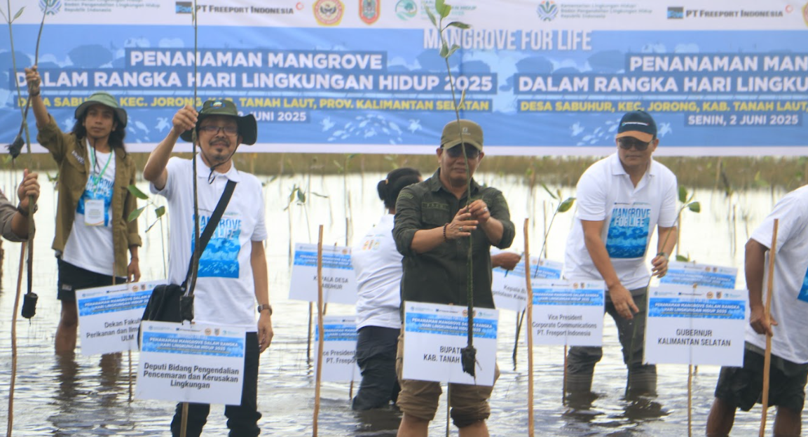 Hari Lingkungan Hidup Sedunia, 16.500 Bibit Mangrove Rhizophora sp. Ditanam di Perairan Sabuhur