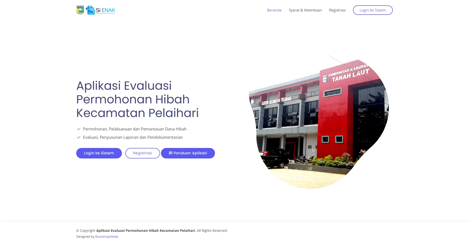 Peluncuran Aplikasi "Si Enak" untuk Evaluasi dan Monitoring Hibah Kecamatan
