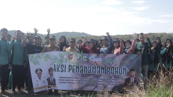 DPRKPLH Tala Tanam 1000 Pohon di Area Waduk Benua Tengah
