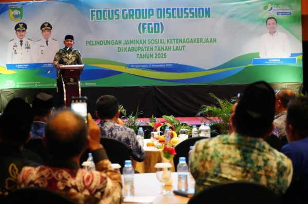 FGD Pelindungan Jaminan Sosial Ketenagakerjaan Dorong Penguatan Perlindungan Pekerja di Tanah Laut