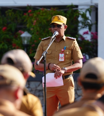 Apel Gabungan ASN Tanah Laut, Sekda Bacakan Pesan Penting Bupati