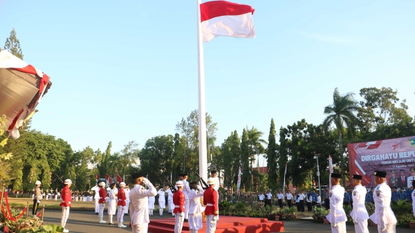 Dua Rangkaian Upacara Peringatan HUT Ke-78 RI Sukses Digelar, Sekda Tala: ‘Jas Merah’