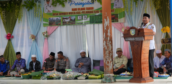 HUT ke-42 Desa Sumber Mulia: Camat Pelaihari Ajak Warga Lestarikan Semangat Para Pendiri