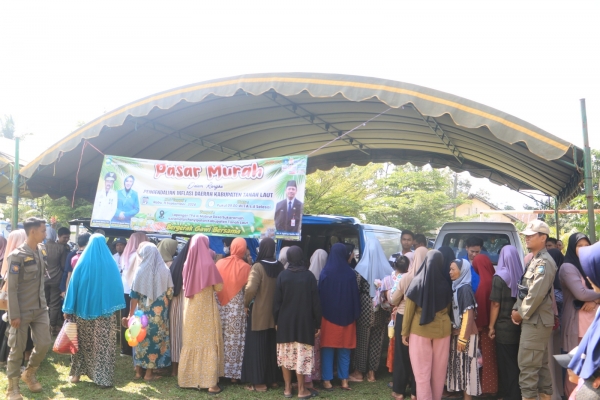 Masuk Bulan Maulid, Diskopdag Tala Gelar Pasar Murah di Desa Sukaramah