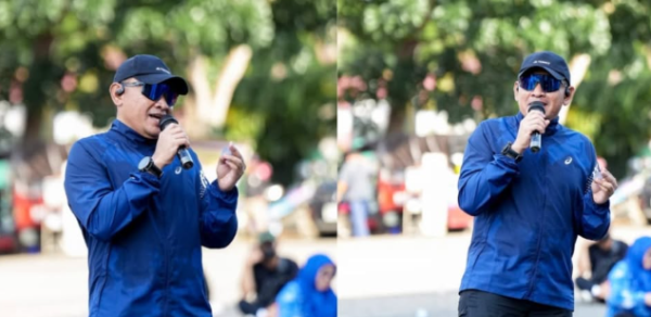 Bupati Tanah Laut Ikuti Senam dan Lari Bersama ASN di Stadion Pertasi Kencana Pelaihari