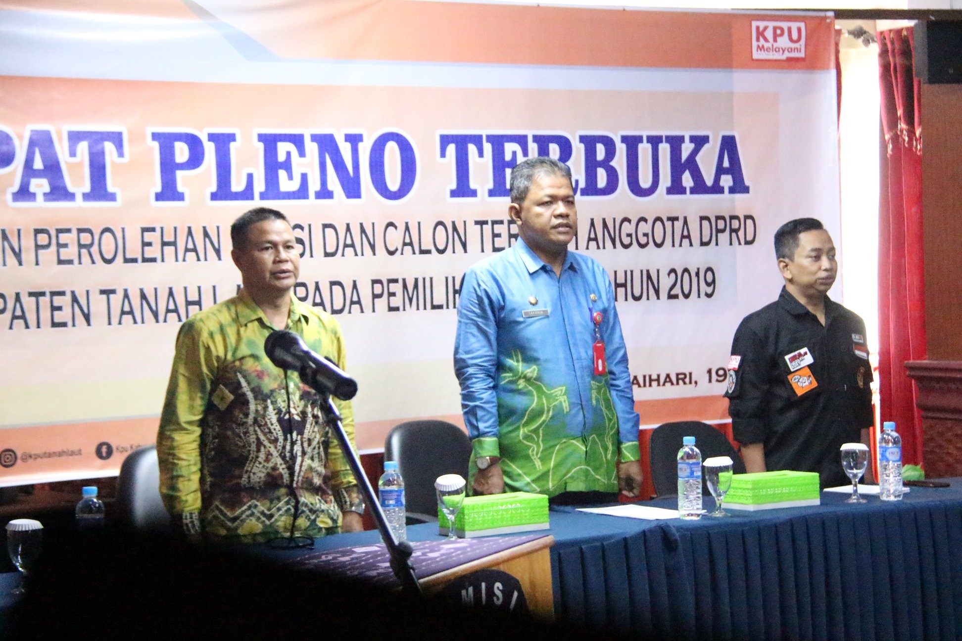 Rapat Pleno Terbuka Anggota DPRD Kabupaten Tala  Pemilu Tahun 2019 
