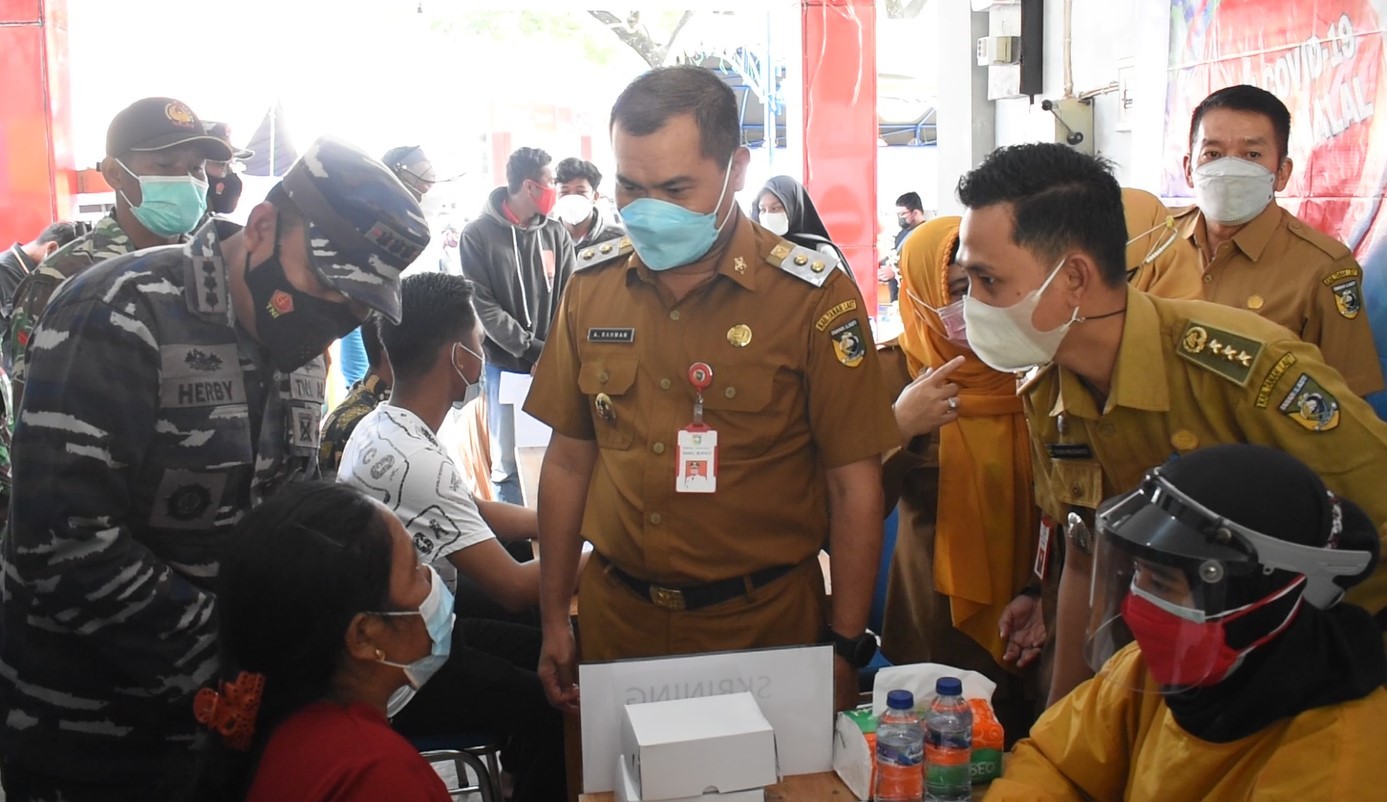 PEMKAB TALA DUKUNG PENUH SERBUAN VAKSIN UNTUK 500 JIWA