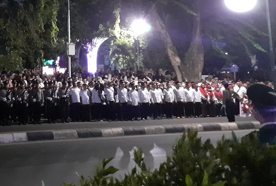 Upacara Malam Merah Putih dalam rangka Peringatan HUT Kemerdekaan Republik Indonesia Ke 74