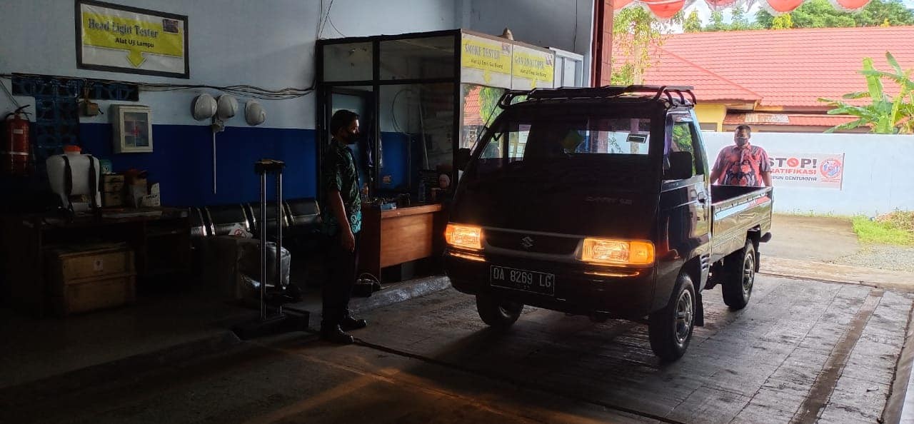 PERKEMBANGAN UJI KENDARAAN BERMOTOR DI TANAH LAUT