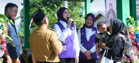 Ketua TP Posyandu Tala Resmikan Peluncuran Posyandu 6 SPM di Kecamatan Jorong