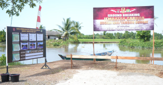 TNI Percepat Akses Wilayah, Ground Breaking Jembatan Garuda di Tanah Laut